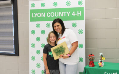 Presenting hard work for 4-H