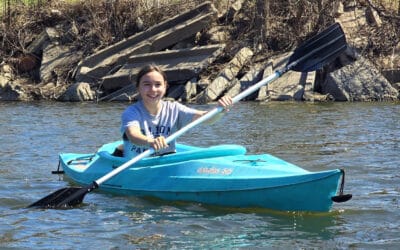 Enjoying fun and fresh air on the water